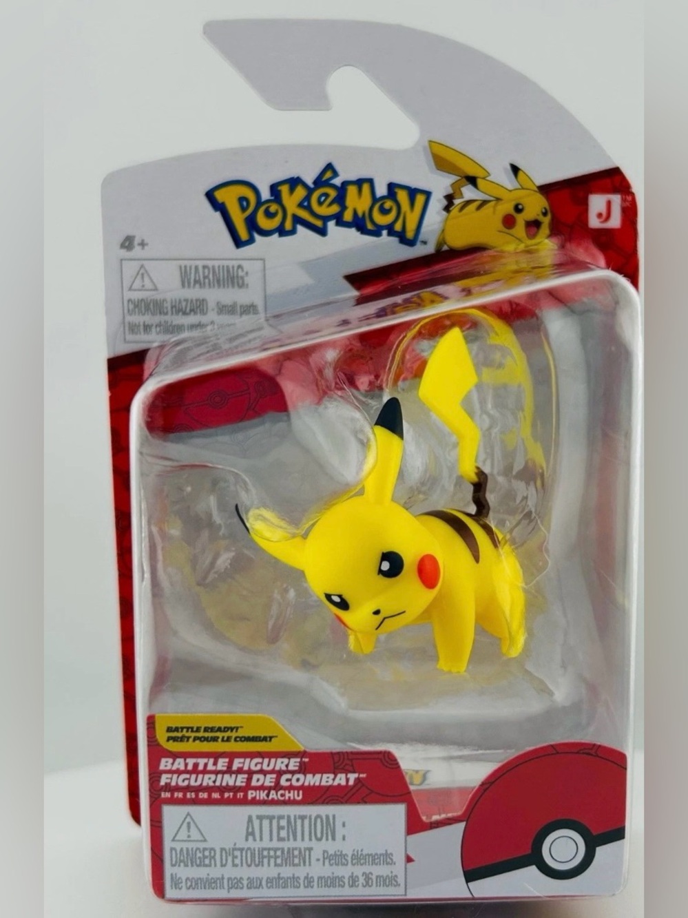 Official Pokémon Pikachu Figure - Battle Ready Pokemon Toy - Jazwares